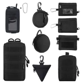 1000D Tactical EDC Pouch Wallet Bag Portable Key Coin Purse Waist Fanny Pack Earphone