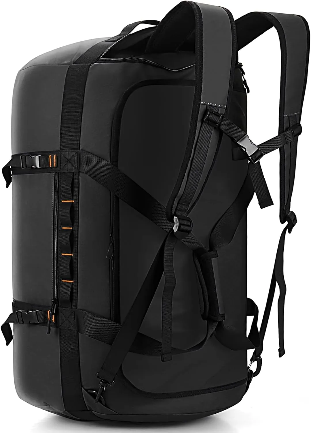40L/60L/90L Large Waterproof Duffle Bag Backpack for Men, Mens Duffel Backpack Bags for Traveling, Heavy Duty (Black, 90l)