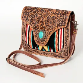 ADBG826C American Darling Hand Tooled Saddle Blanket Genuine Leather Women Bag Western Handbag Purse