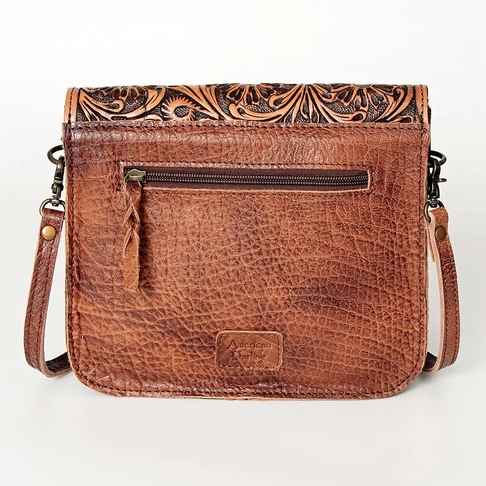 ADBG826C American Darling Hand Tooled Saddle Blanket Genuine Leather Women Bag Western Handbag Purse