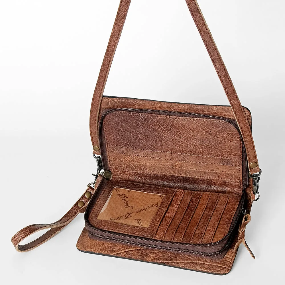 ADBG844C American Darling Hand Tooled Saddle Blanket Genuine Leather Women Bag Western Handbag Purse