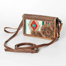 ADBG844C American Darling Hand Tooled Saddle Blanket Genuine Leather Women Bag Western Handbag Purse