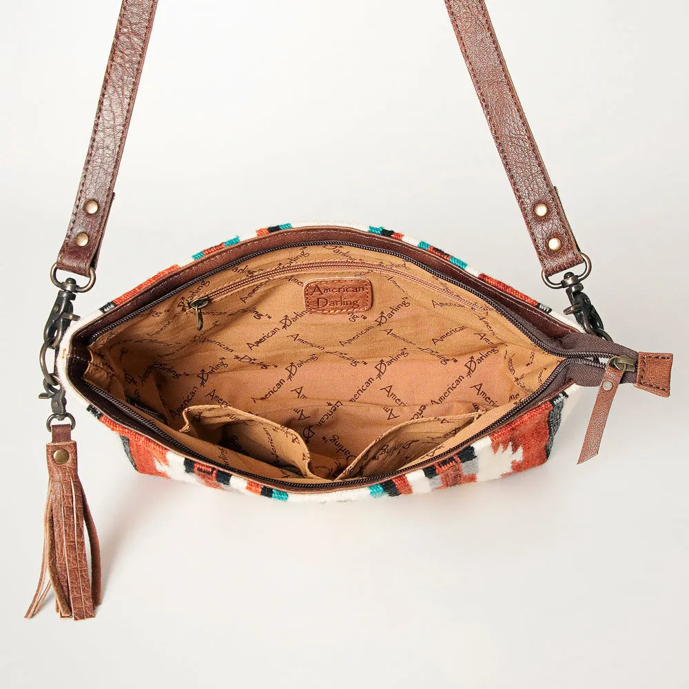 ADBG936 American Darling Saddle Blanket Genuine Leather Women Bag Western Handbag Purse