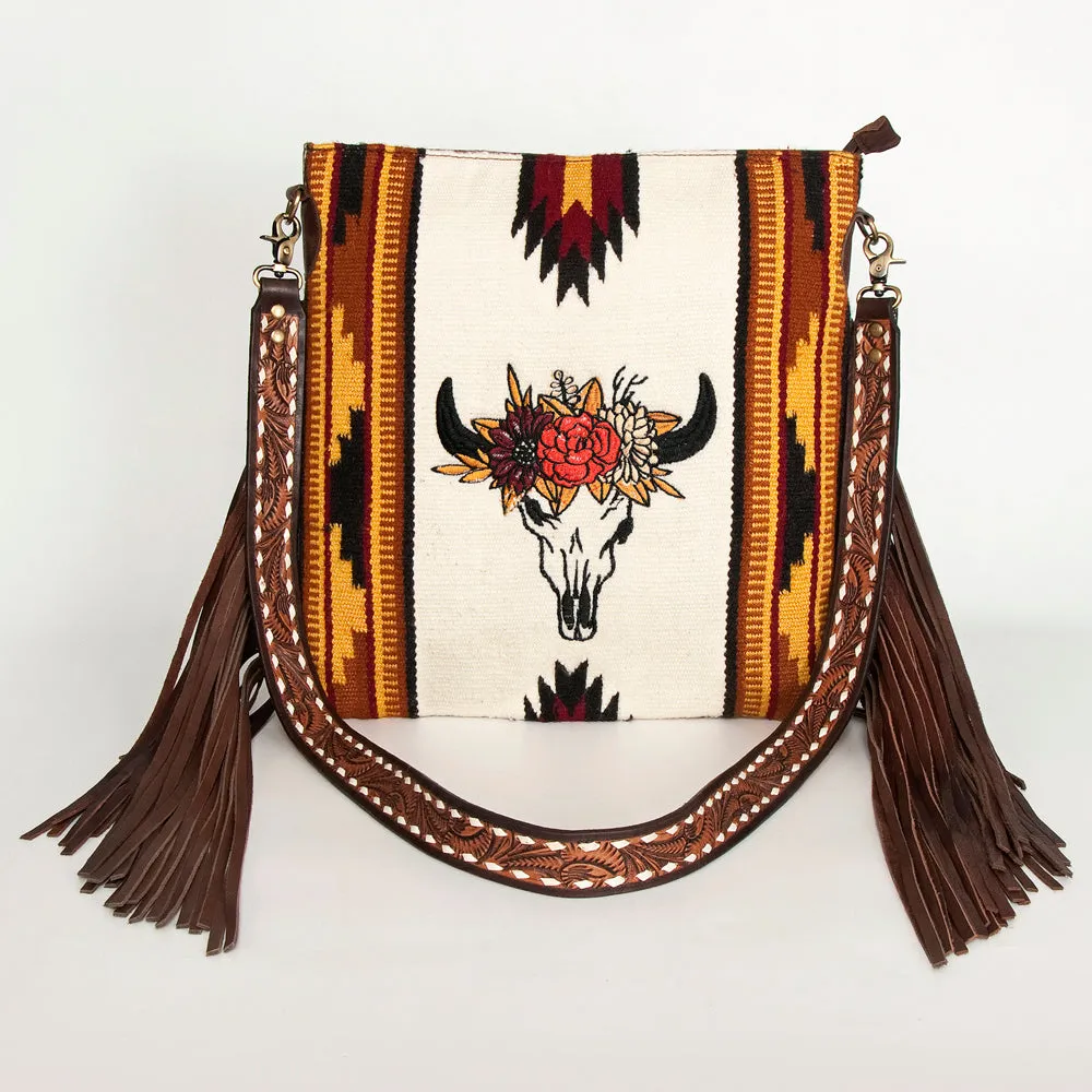 ADBGA266B American Darling Saddle Blanket Genuine Leather Women Bag Western Handbag Purse