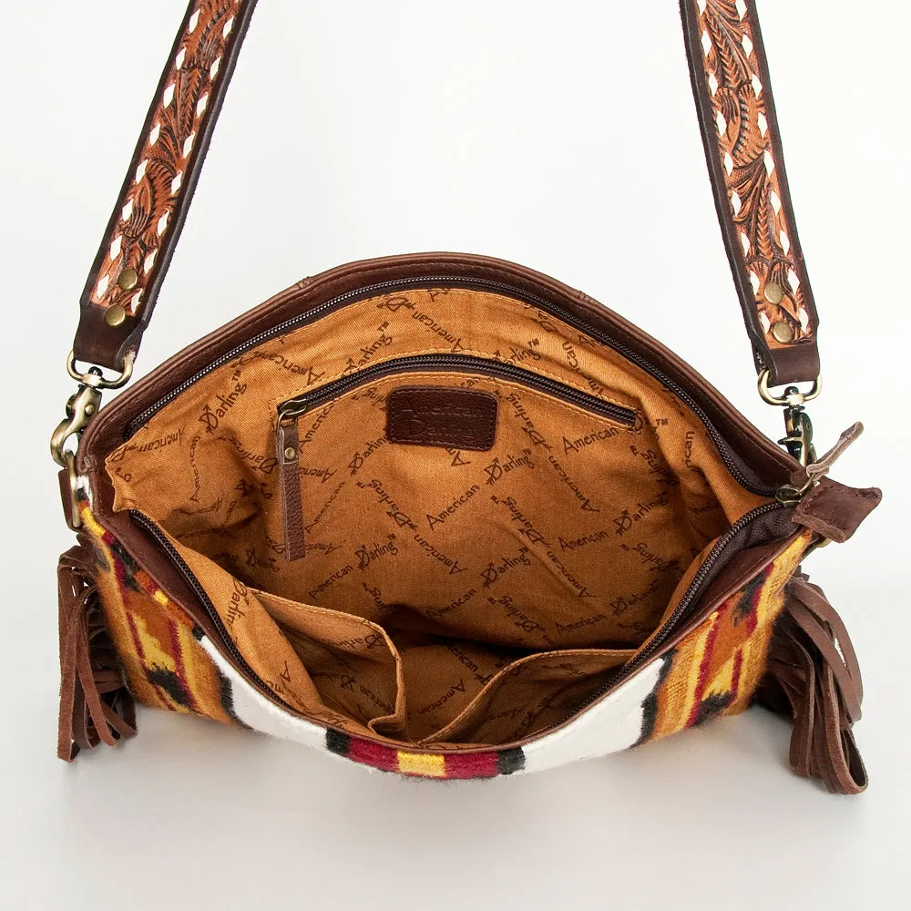 ADBGA266B American Darling Saddle Blanket Genuine Leather Women Bag Western Handbag Purse