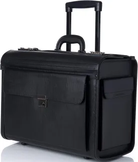 Alpine Swiss Rolling 17" Laptop Briefcase on Wheels Attache Lawyers Case Legal Size