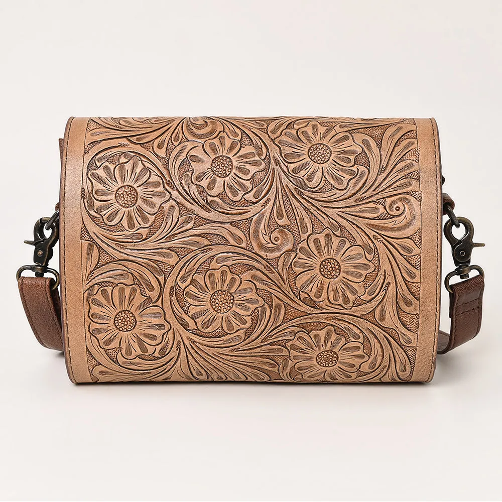 American Darling ADBG1229 Hand Tooled Genuine Leather women bag western handbag purse