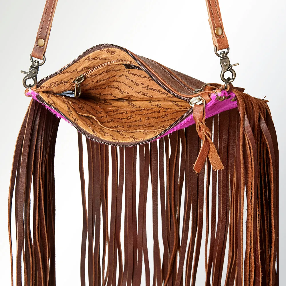 American Darling ADBG603 Small Crossbody Hair-On Genuine Leather Women Bag Western Handbag Purse
