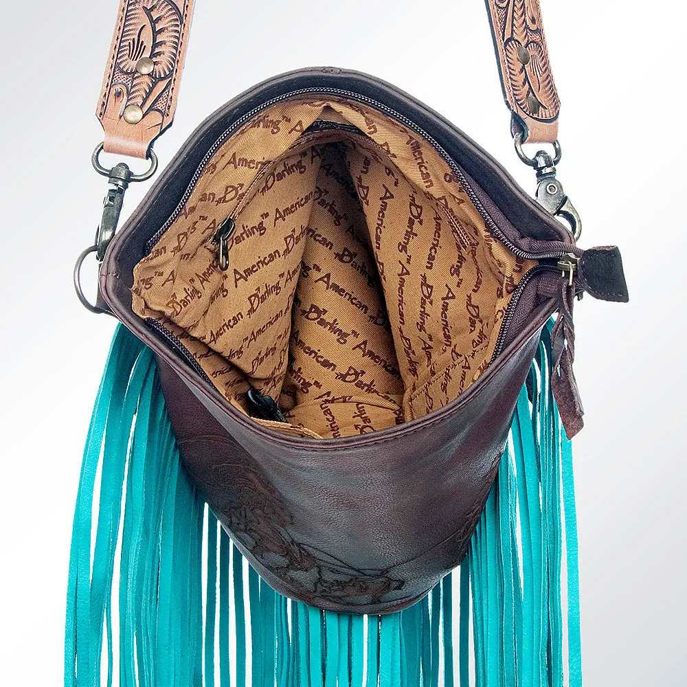 American Darling ADBG694 Large Crossbody Genuine Leather Women Bag Western Handbag Purse