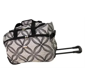 American Flyer Silver Clover Wheeled Duffel