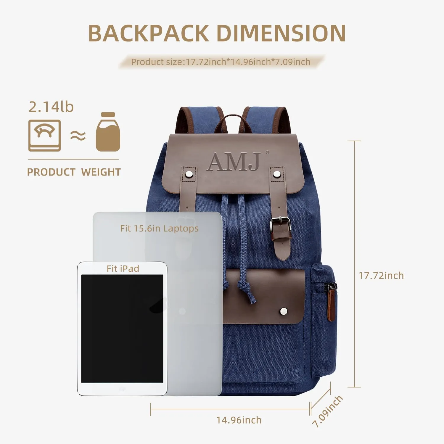 AMJ Casual Daypacks Laptop Backpacks, Travel Hiking Camping Daypacks For Men Women, Backpacks