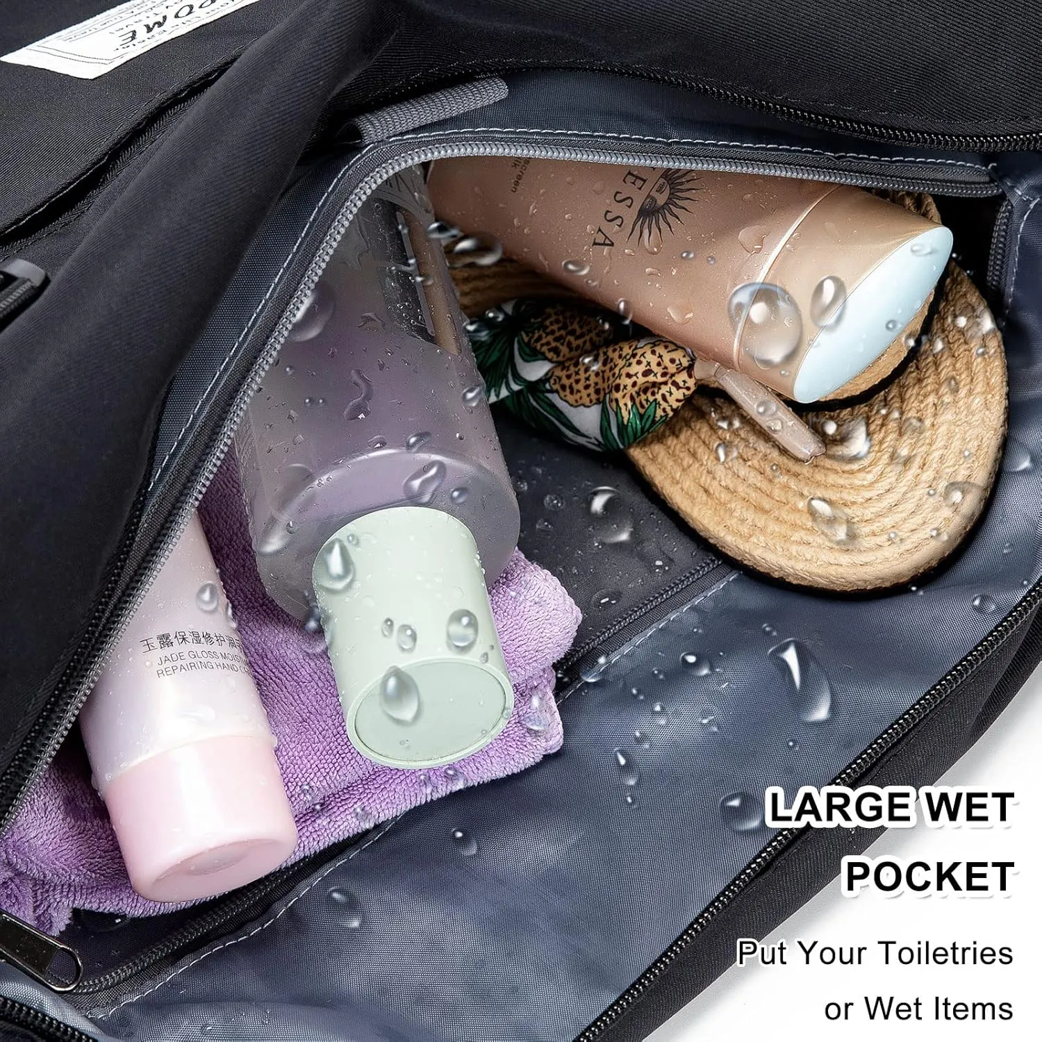 AROME Weekender Bags for Women, Travel Duffel Bag Overnight Weekend Bag Sports Gym Tote Bag with Wet Pocket & Flight Approved