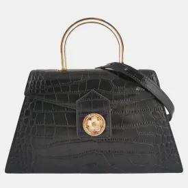 Black Leather Laetitia Crossbody