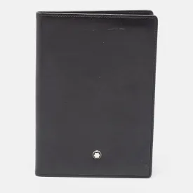 Black Leather Meisterstuck Passport Holder