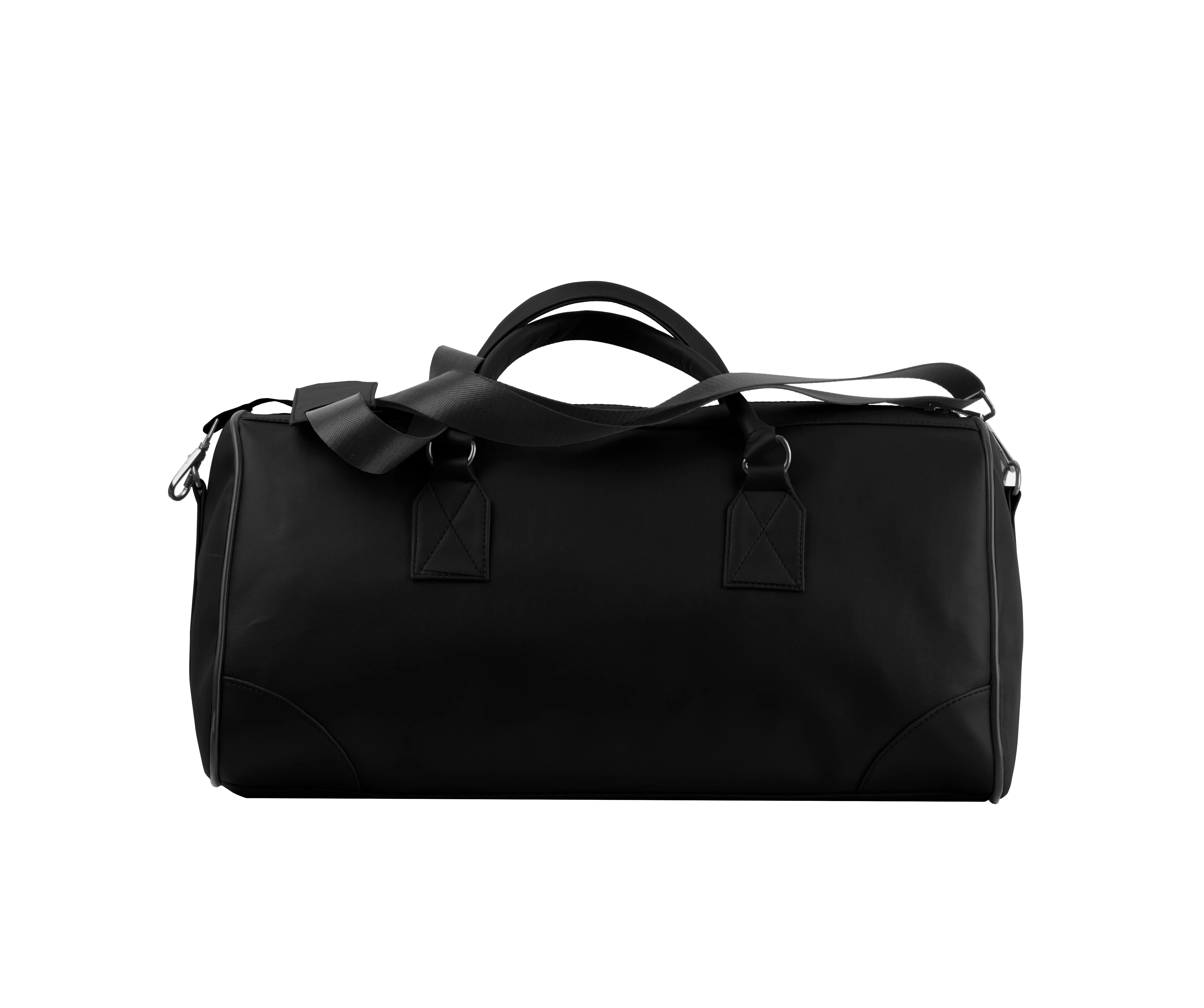 Black Mixed Duffel Bag Abstract Flow