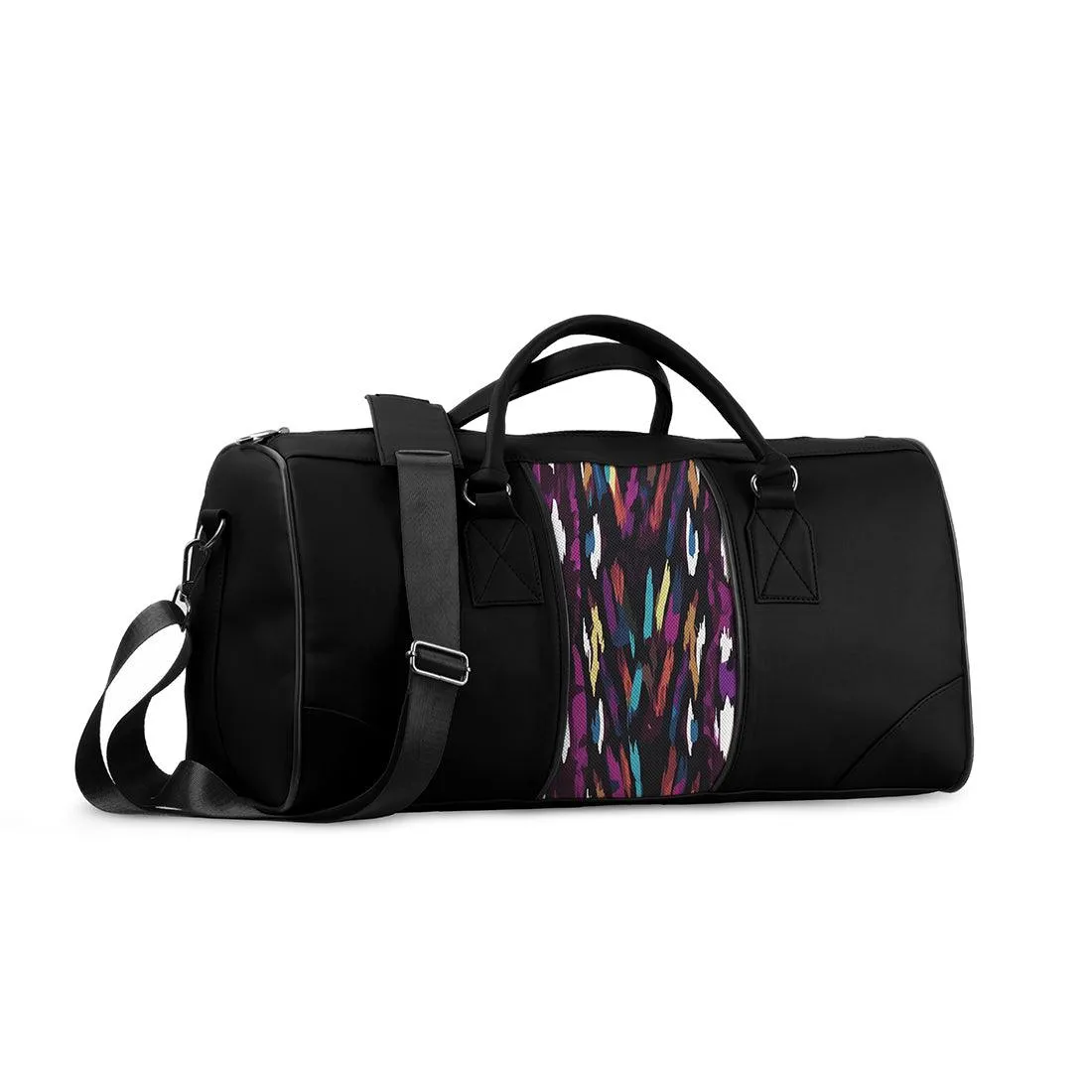 Black Mixed Duffel Bag Psychedelic Peacock Tears