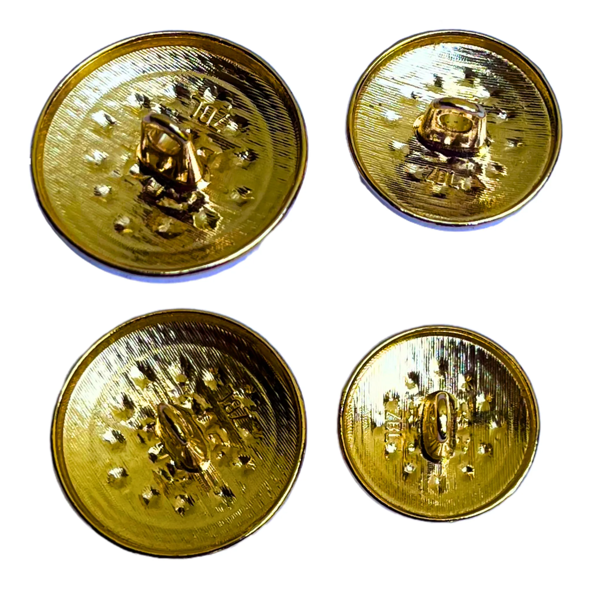 Blue & Golden Color Traditional Designer 1 Hole Metal Buttons