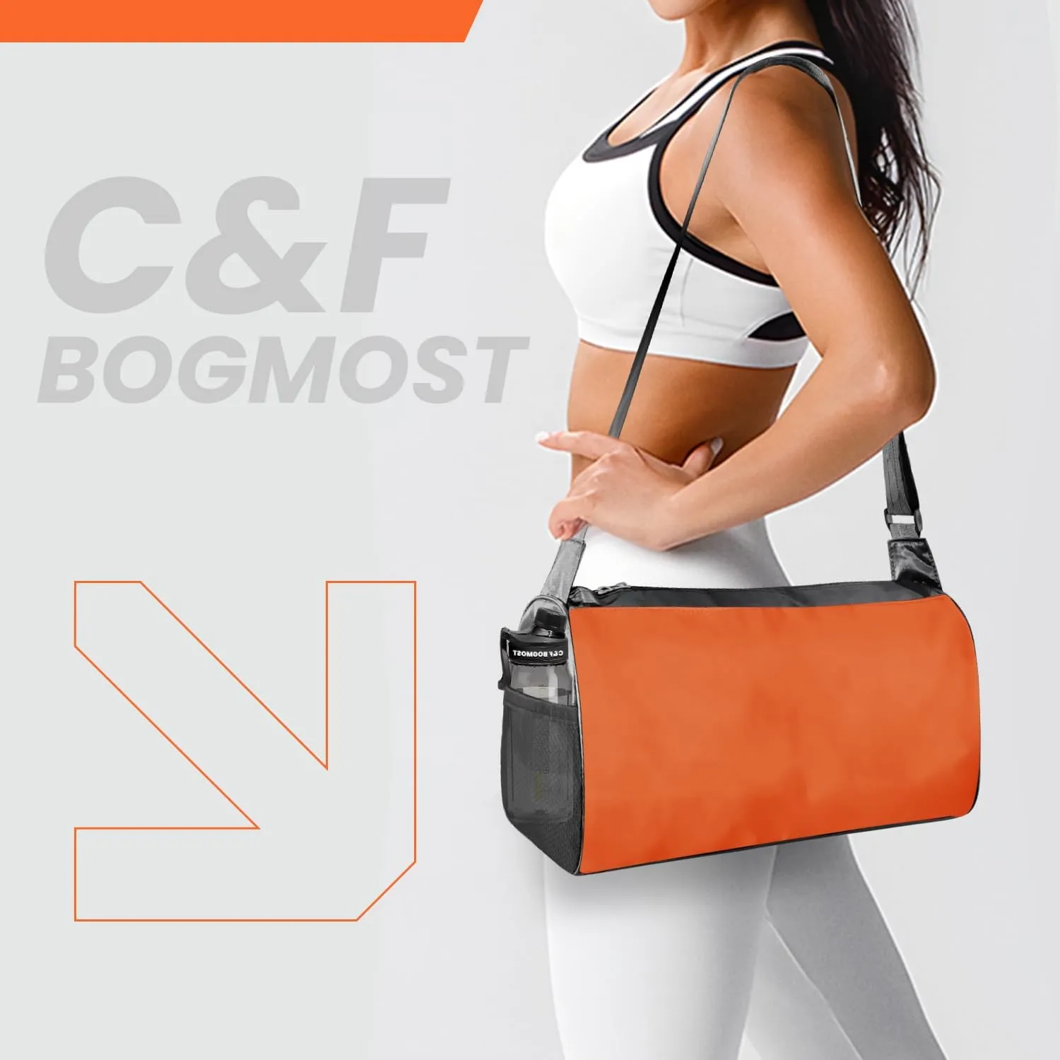 C&F BOGMOST Small Travel Duffel Bag Foldable Waterproof Gym Bag for Gym Beach Swim Bag Men Women Lightweight Oxford Cloth Sports Bag