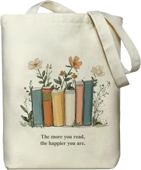 Canvas Tote Bag for Women, Tote Bag with Zipper Inner Pocket, Zippered Canvas Bag for Shopping Work Grocery Everyday
