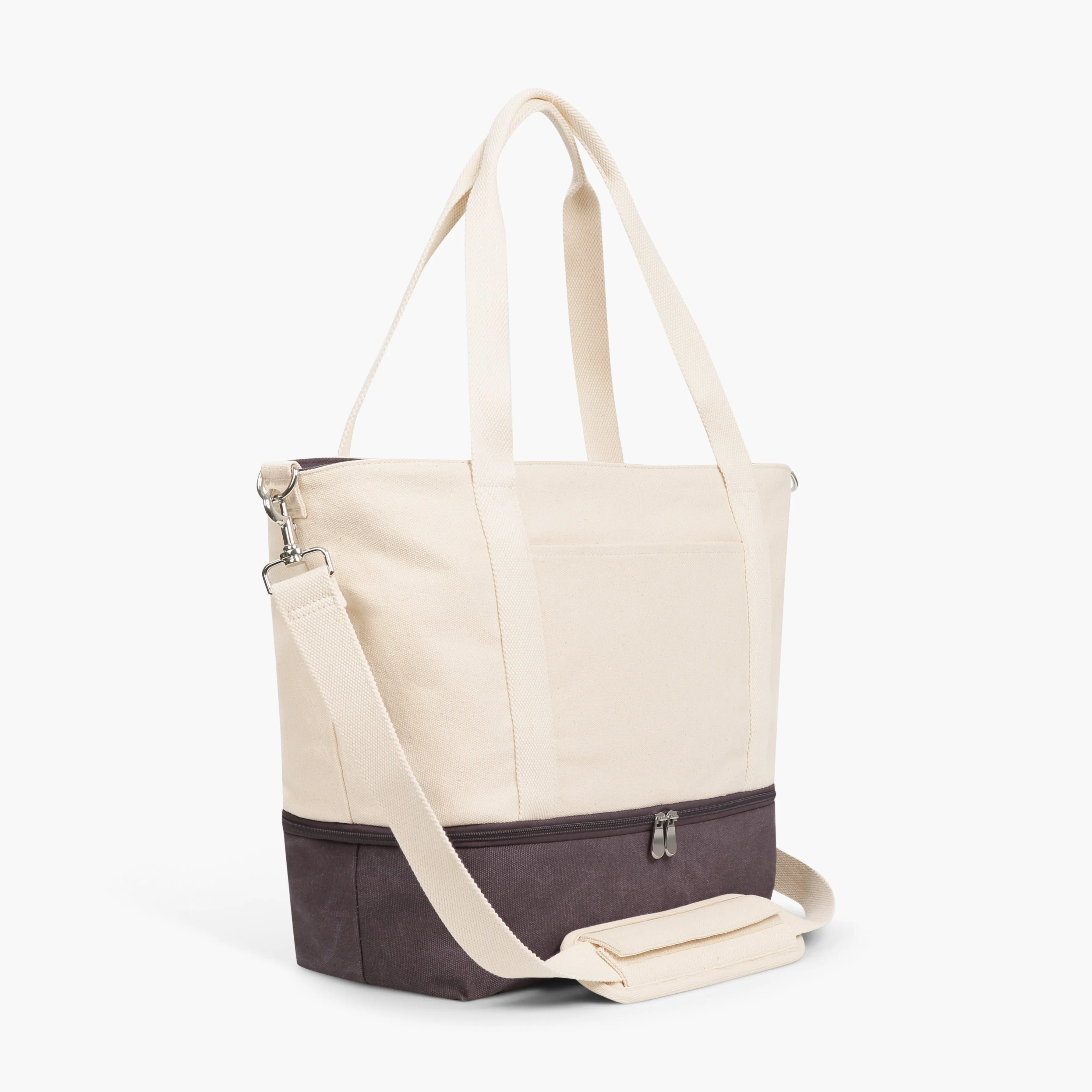 Catalina Deluxe Tote - Eco Friendly Canvas - Thistle Colorblock