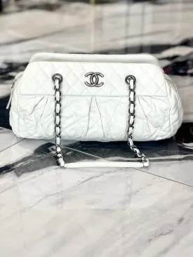 CHANEL Iridescent Quilted Calfskin Medium Bowler Bag