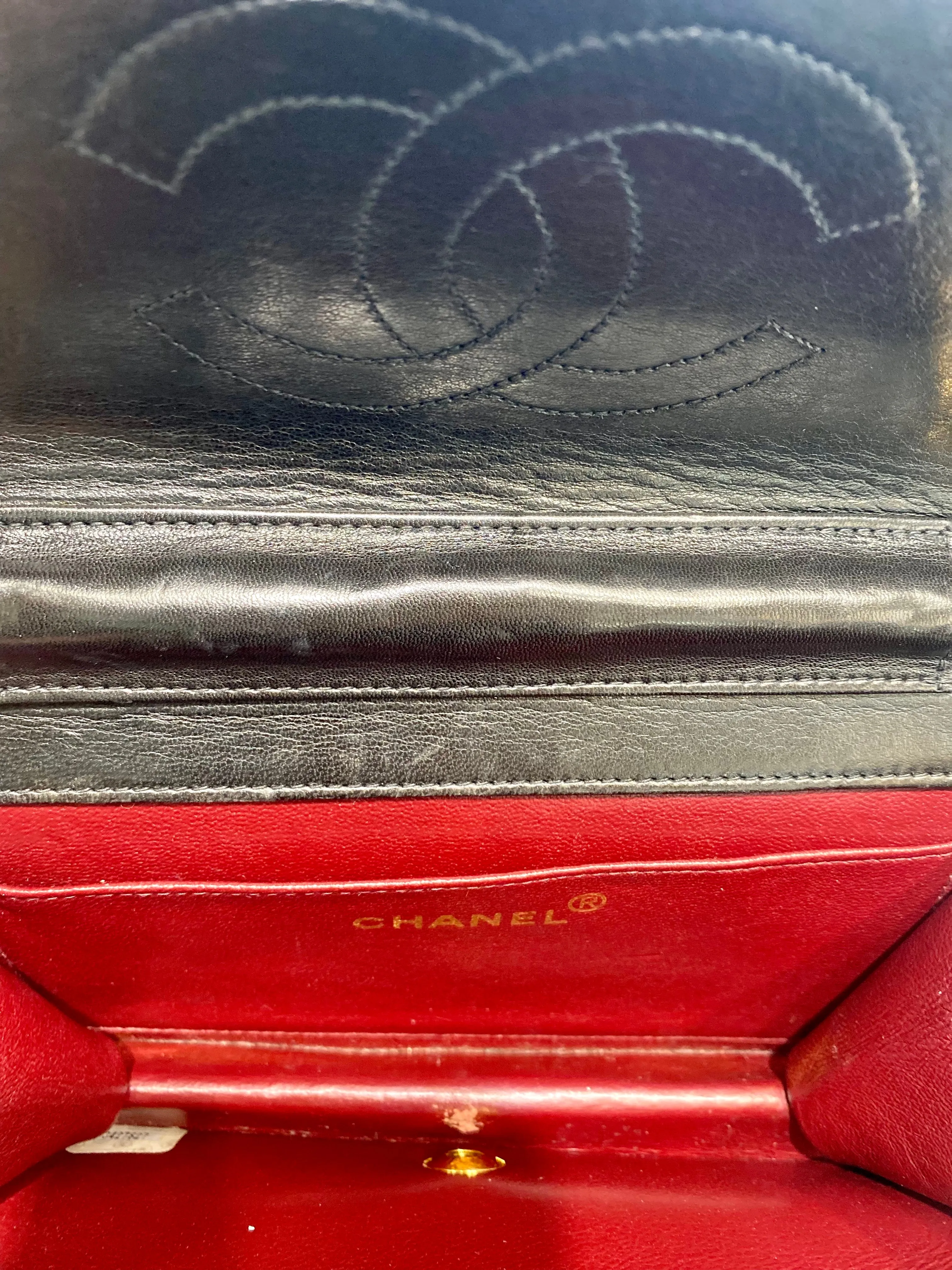CHANEL QUILTED LAMBSKIN LEATHER MINI FULL FLAP BAG