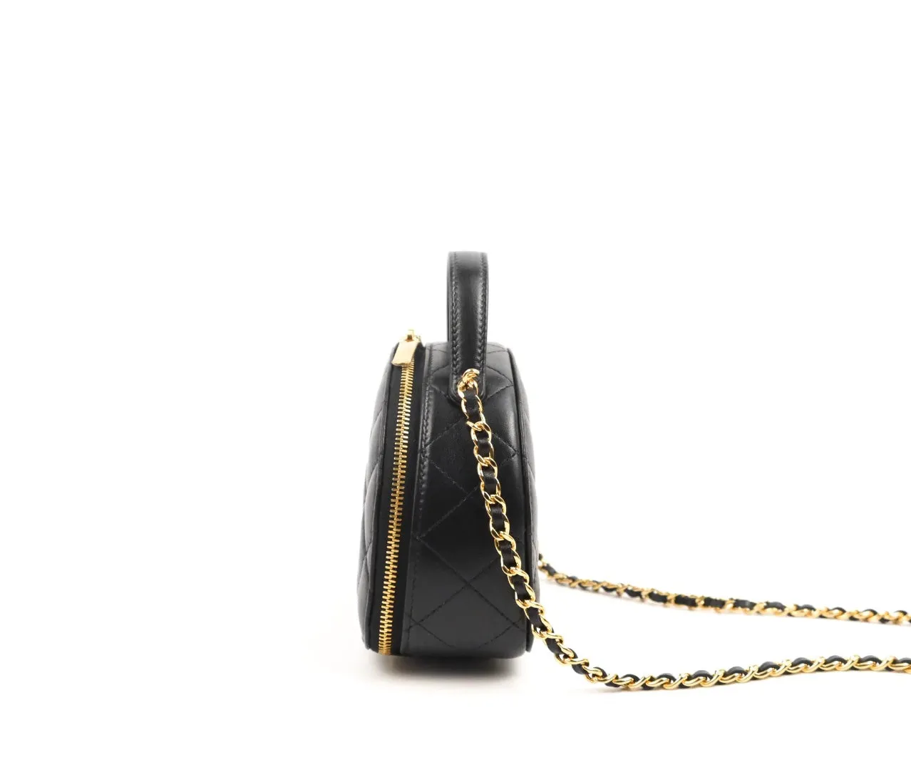 CHANEL QUILTED LAMBSKIN SMALL CHIC RIVIERA TOP HANDLE BAG