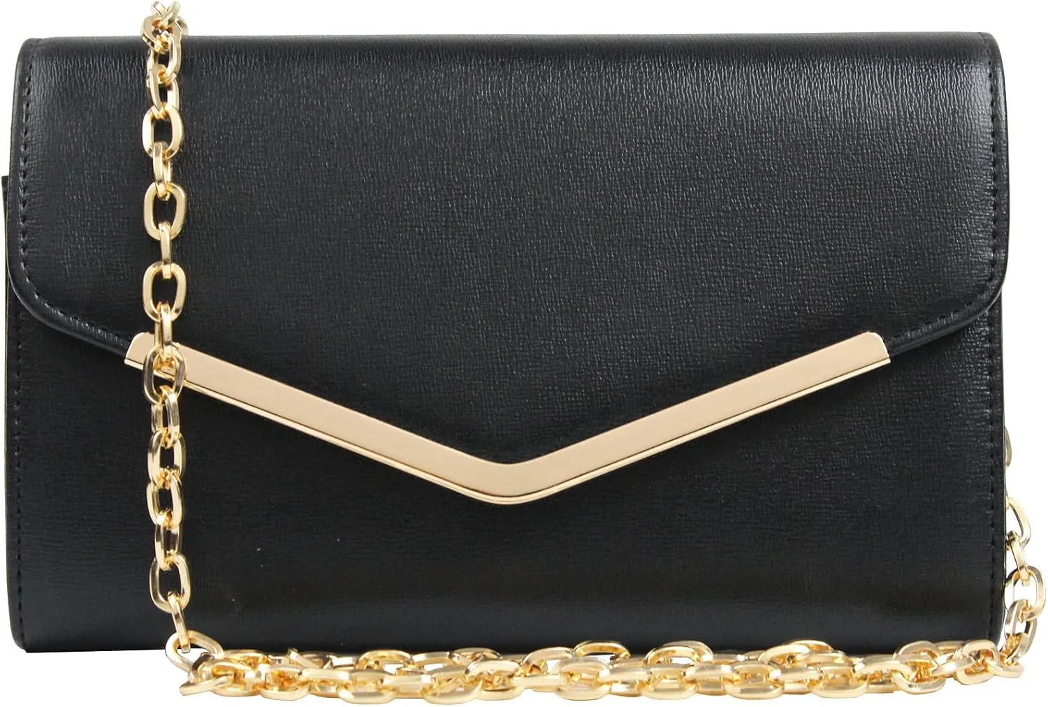 Clutch Purse Evening Bag for WomenEnvelope Handbag With Detachable Chain