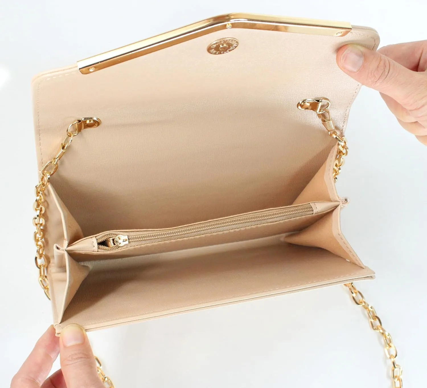 Clutch Purse Evening Bag for WomenEnvelope Handbag With Detachable Chain