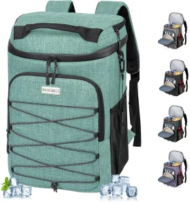 Cooler Backpack Insulated Leak Proof 30 Cans for Men Women,Waterproof Soft Cooler BagLightweight Ice Chest Lunch Backpack for Beach Camping Picnic Travel Worksite Fishing