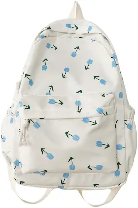 Cotton Canvas Backpacks for Women Backpack Purse Fashion Casual Travel Daypack
