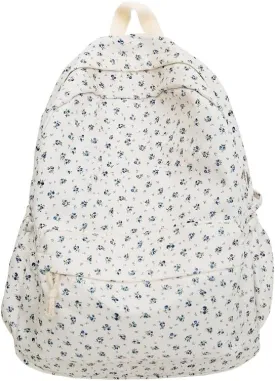 Cotton Canvas Backpacks for Women Backpack Purse Fashion Casual Travel Daypack