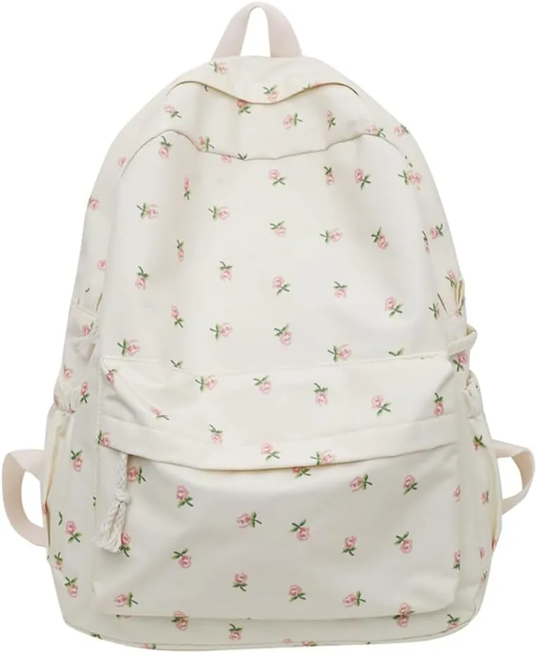 Cotton Canvas Backpacks for Women Backpack Purse Fashion Casual Travel Daypack