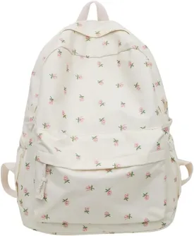 Cotton Canvas Backpacks for Women Backpack Purse Fashion Casual Travel Daypack