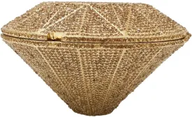 Diamond Shape Crystal Clutch Bag Women Rhinestone Evening Handbags Bridal Party Clutch Purse Wedding Bag,Mini