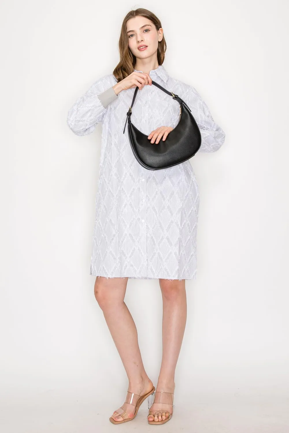 Elegant Crescent Shoulder Bag Underarm Purse