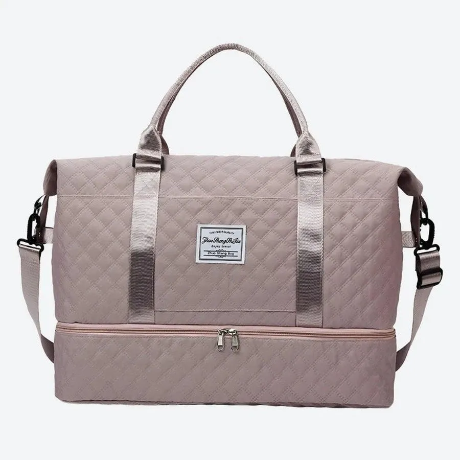 Elegant Quilted Weekend Duffel Bags