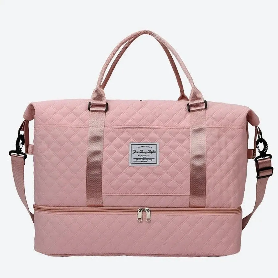 Elegant Quilted Weekend Duffel Bags