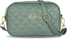 EXTREE Quilted Crossbody Bag, Trendy Design Shoulder Purse