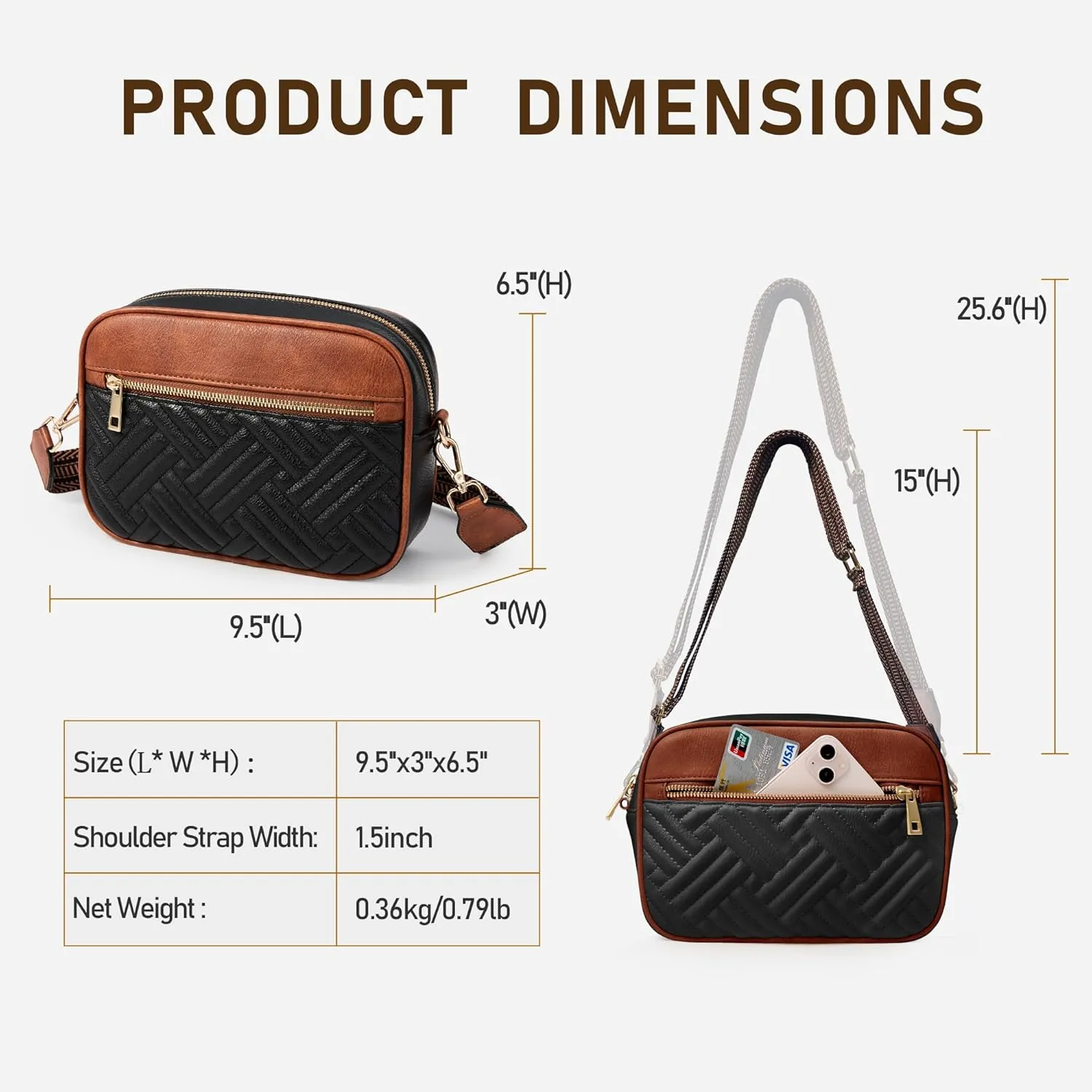 Fancy Forest Crossbody Bags for Women - Trendy Vegan Leather Small Purse, Travel-Ready Designer Accessory