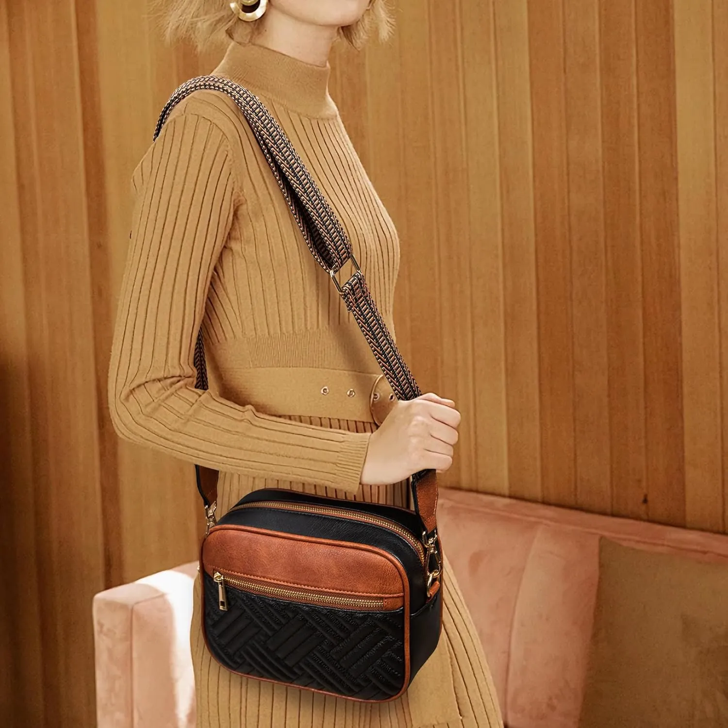 Fancy Forest Crossbody Bags for Women - Trendy Vegan Leather Small Purse, Travel-Ready Designer Accessory