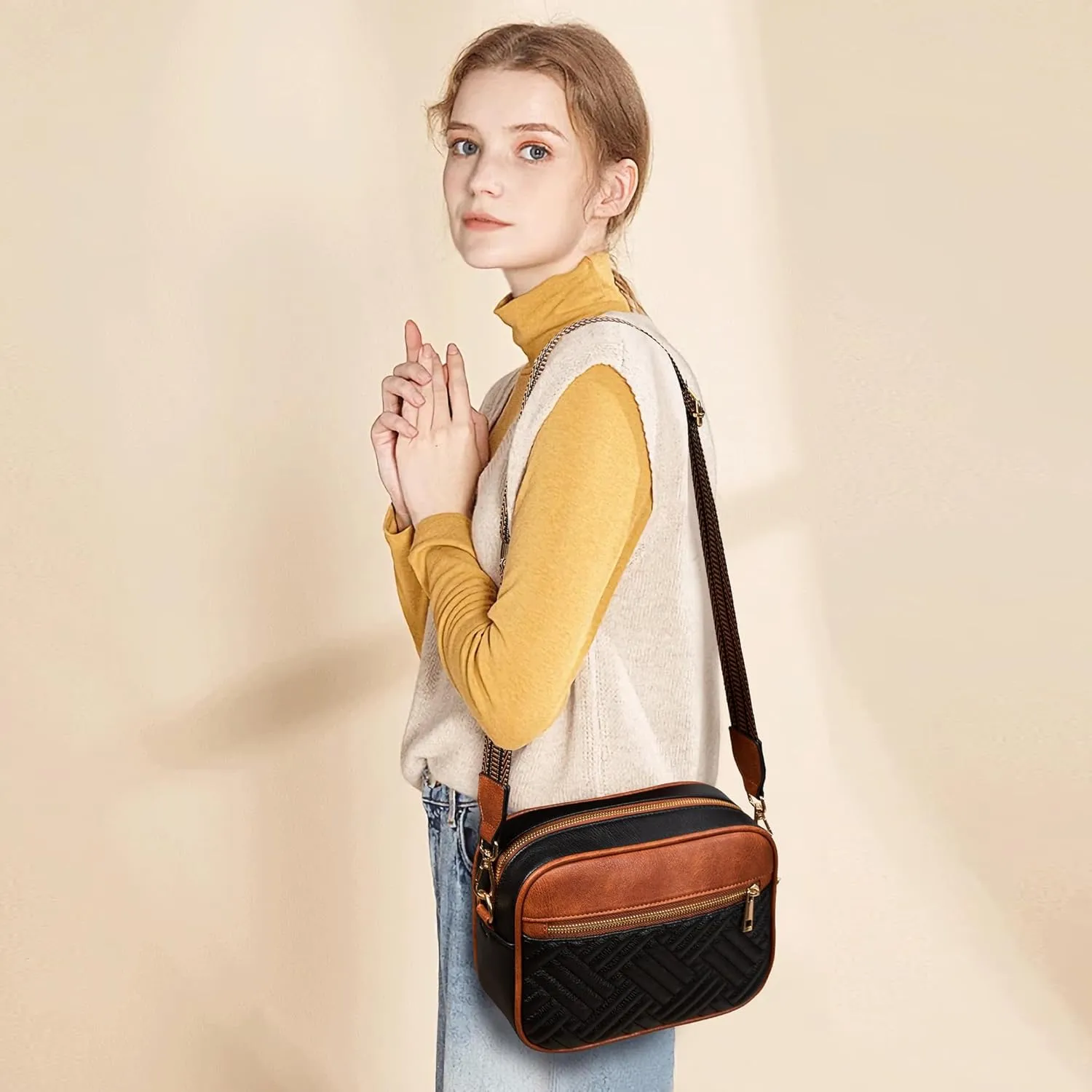 Fancy Forest Crossbody Bags for Women - Trendy Vegan Leather Small Purse, Travel-Ready Designer Accessory