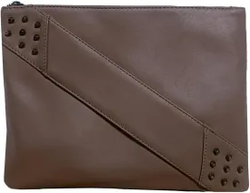 Fashion Women Clutches Rivet PU Leather Crossbody Bag Envelope Clutch Purse with Hand Strap