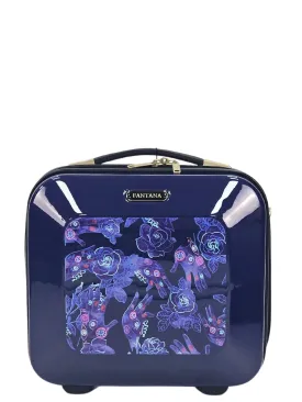 Floral Shiny Hard Case Shell Roller Wheels Suitcase