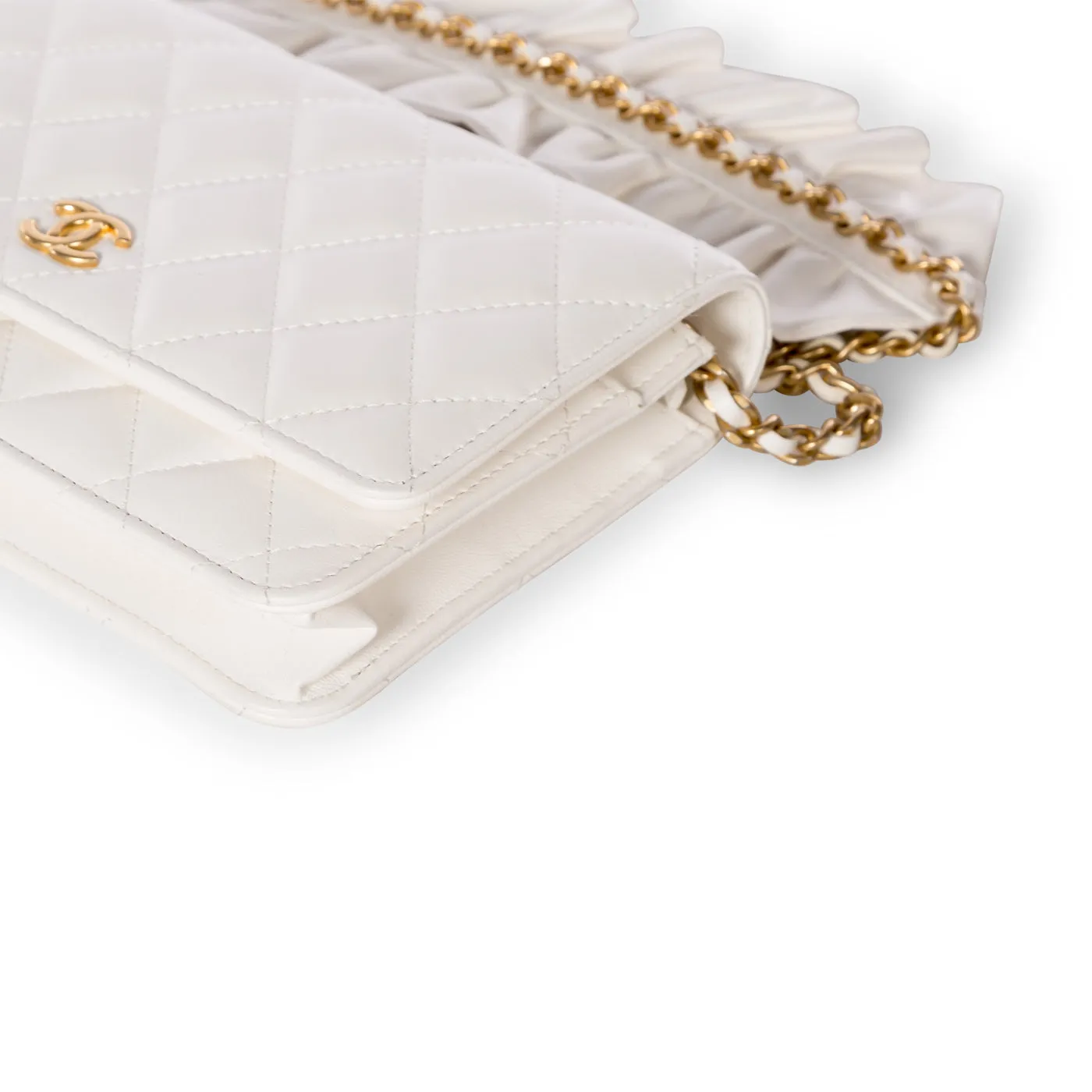 Fringed Wallet on Chain - Lambskin