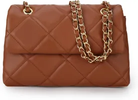 Gladdon Quilted Crossbody Purses for Women Small Ladies Shoulder Bags with Chain Trendy Clutch Purse Cute Designer Bag