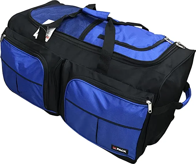 HiPack Rolling Duffel Bag 20 inch Blue (TRD Blue)
