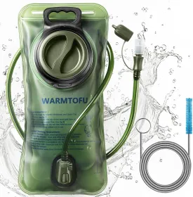 Hydration Bladder, 3rd Generation Water Bladder for Hiking Backpack, Upgrade Leak-Proof Water Reservoir, BPA-Free, 2 Liter Capacity, Premium Water Pouch, Easy To Carry for Biking, Running, Skiing