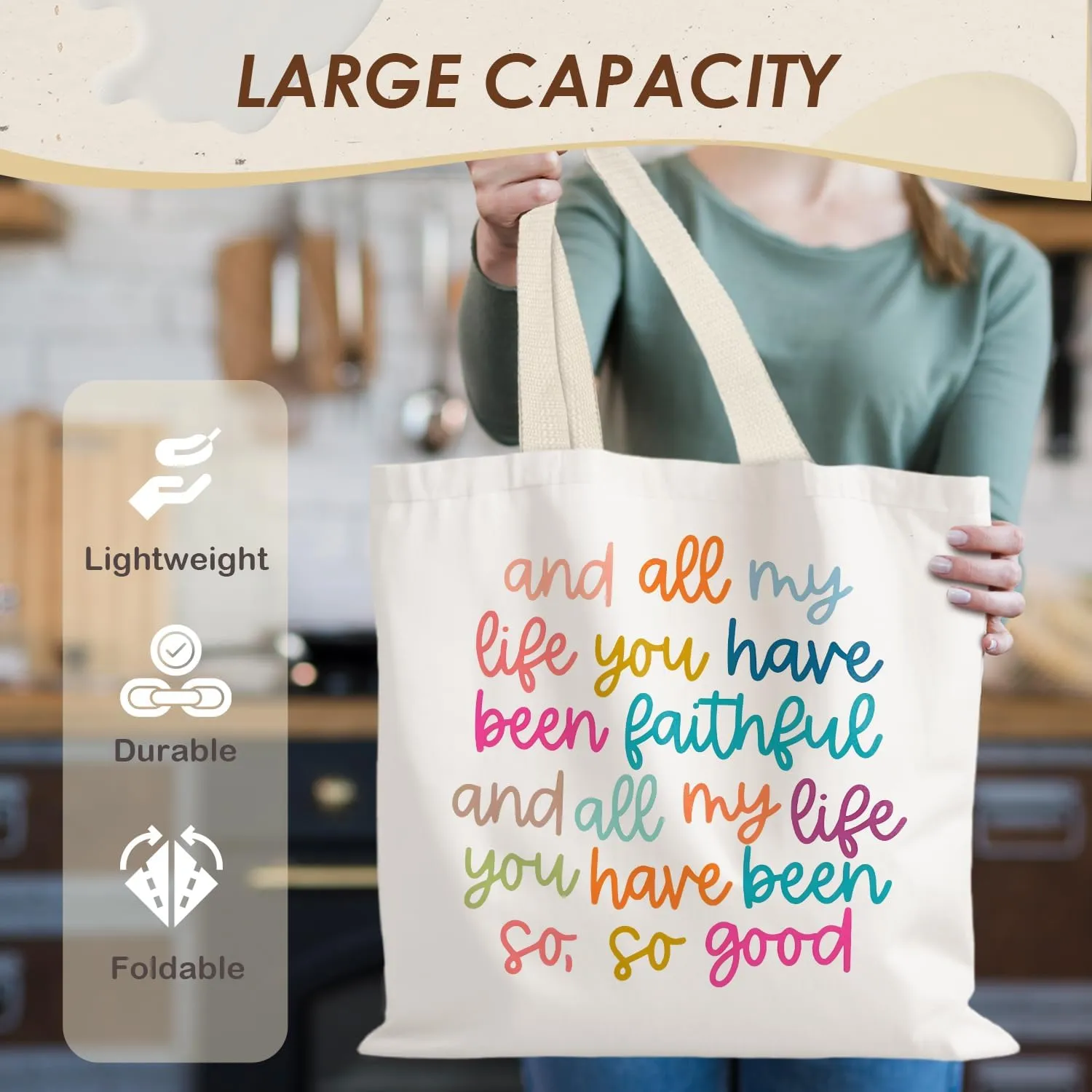 Inspirational Tote Bag,Encourage Tote Bag