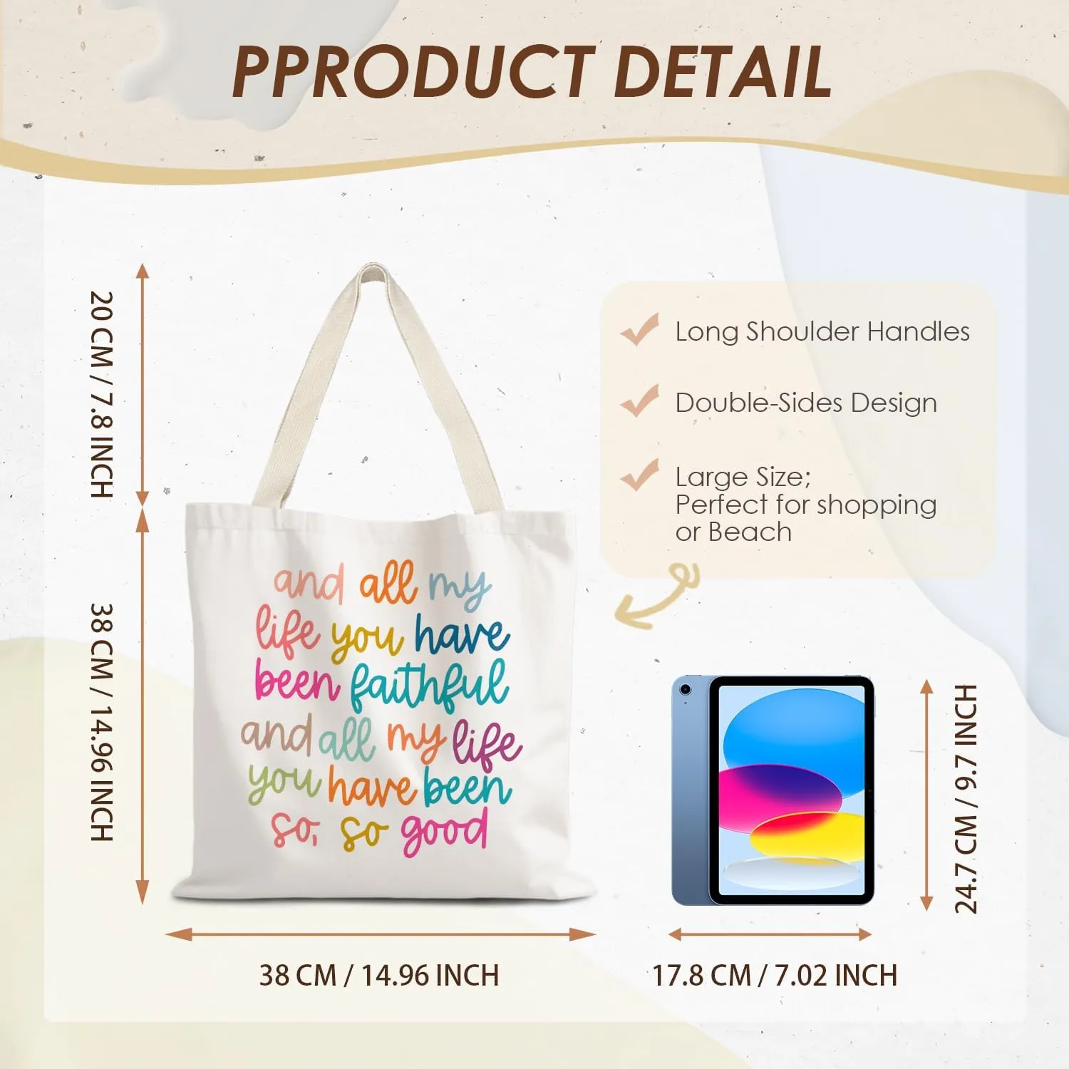 Inspirational Tote Bag,Encourage Tote Bag